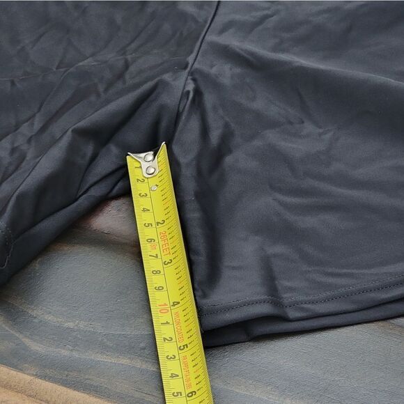 Swim Short Solid Black Pull-on Modest Shorts Swimwear Plus Size XXXL - Picture 3 of 6